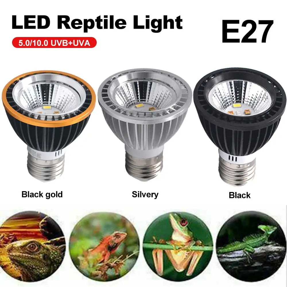 

Reptile Lamp 5.0/10.0 UVB Compact Terrarium Deserts Spar Lamp Light Reptile Lamp UV Light Bulbs Amphibian Temperature Controller