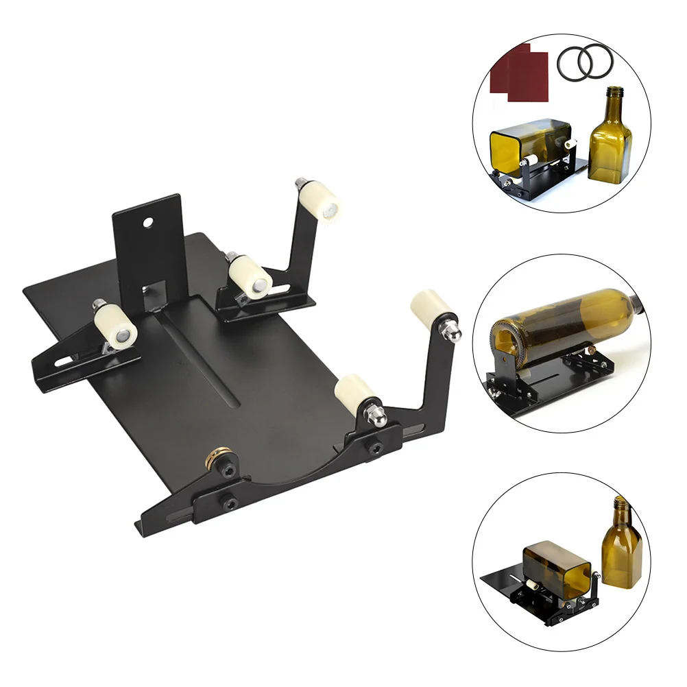 

Glass Bottle Cutter Machine for Round Square Bottles Adjustable DIY Cutting Tool with Anti-Slip Base and Stainless Iron
