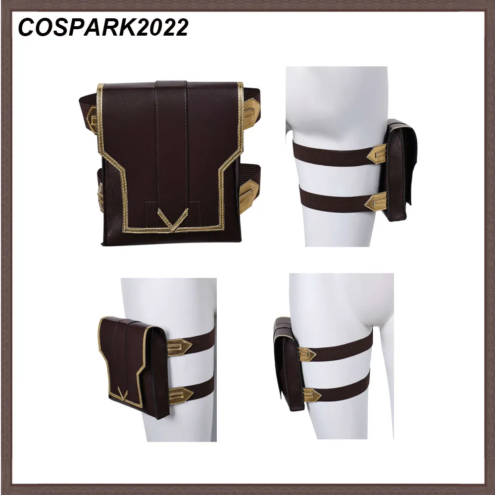 Arcane Cosplay Caitlyn Leg Bag Halloween Carnival Game LoL Costume Accessories Party Decoration Props