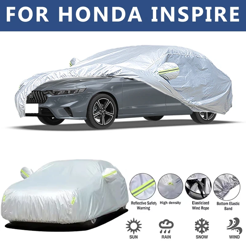 

Для HONDA INSPIRE автомобильный чехол уличные защитные чехлы снежный солнцезащитный козырек водостойкий пылезащитный внешний УФ автомобильные аксессуары