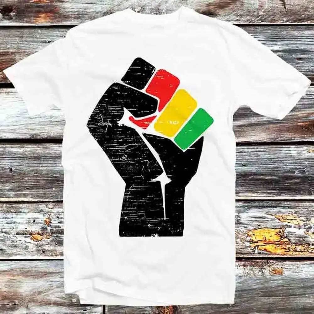 

Black History Month Black Pride Distressed T-Shirt 698