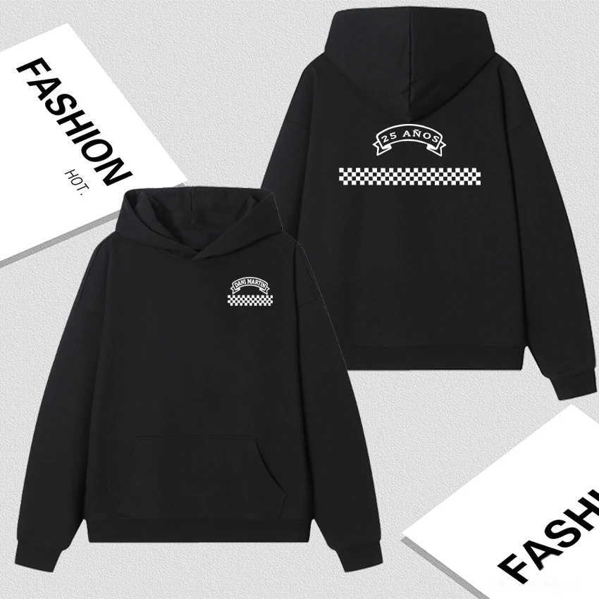 

Rapper Dani Martín 25 Años Fashion Graphic Long sleeve Hoodies Men Women Autumn Winter Sweatshirts Loose Casual Pullover Unisex