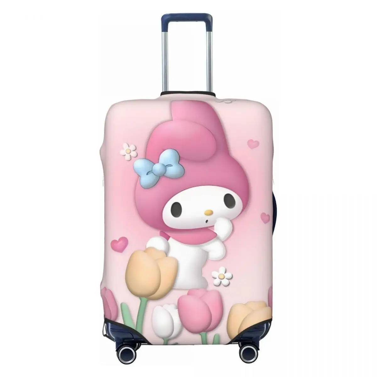 Custom Pink Melody Cartoon Movie Travel Luggage Cover Dust Proof Fashion Film Suitcase Cover Protector Fit 18-32 Inch