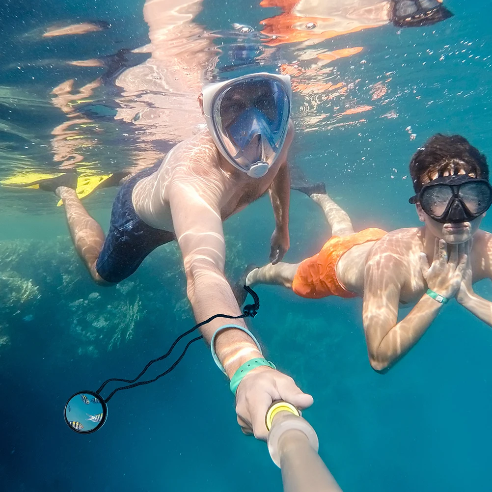 

2 Pcs Diving Mirror Rear View Boat Mirrors Equipment Snorkeling Rearview with Rope