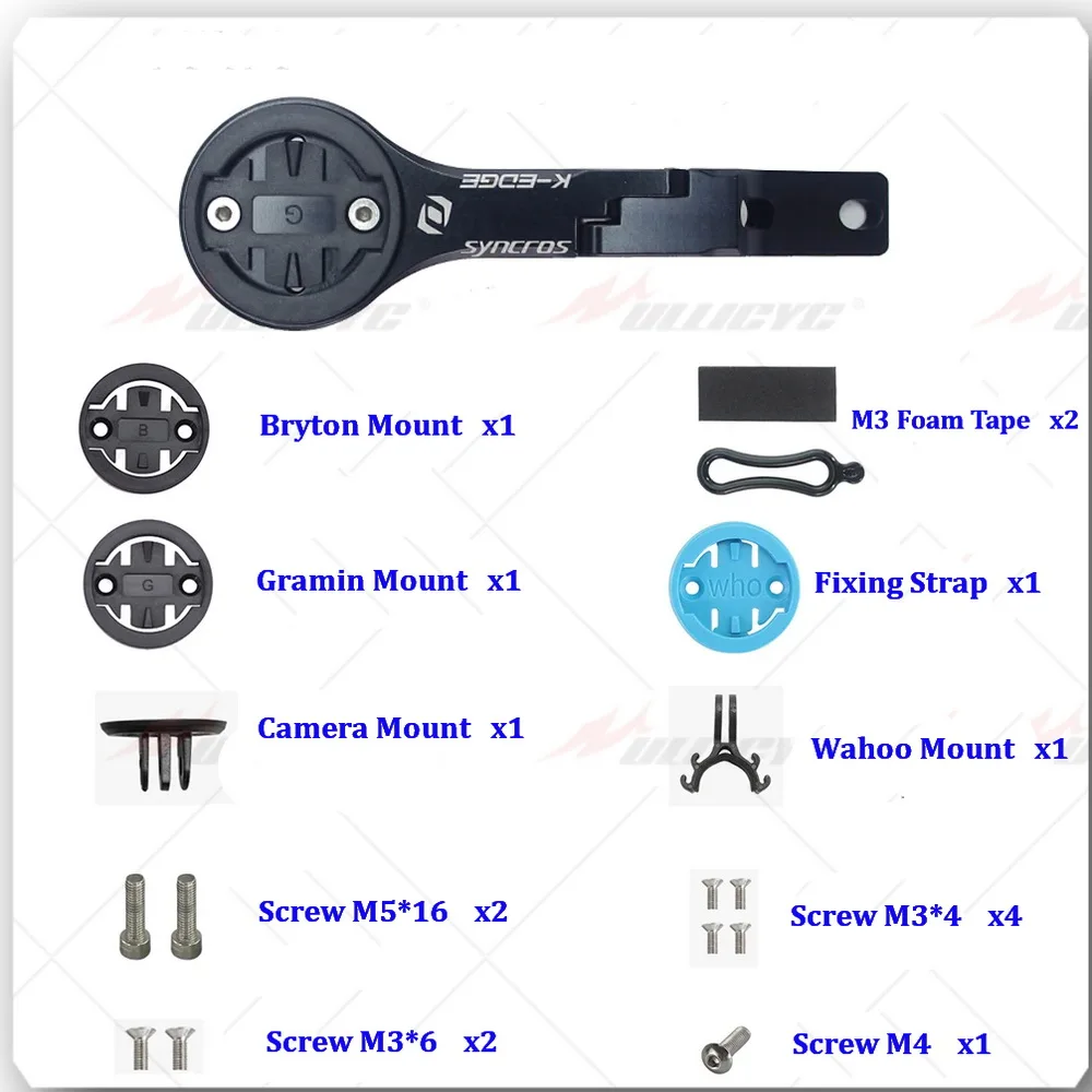 SYNCROS ADDICT RC Integrated HandlebarComputer Mount Bracket, GPS, Garmin, Bryton, Wahoo, CRESTON IC SL