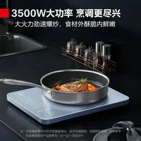 Demas 3500W High Power Induction Cooktop - Slimline for Hotel & Home Cooking. High Power Flat Electric Cooktop.