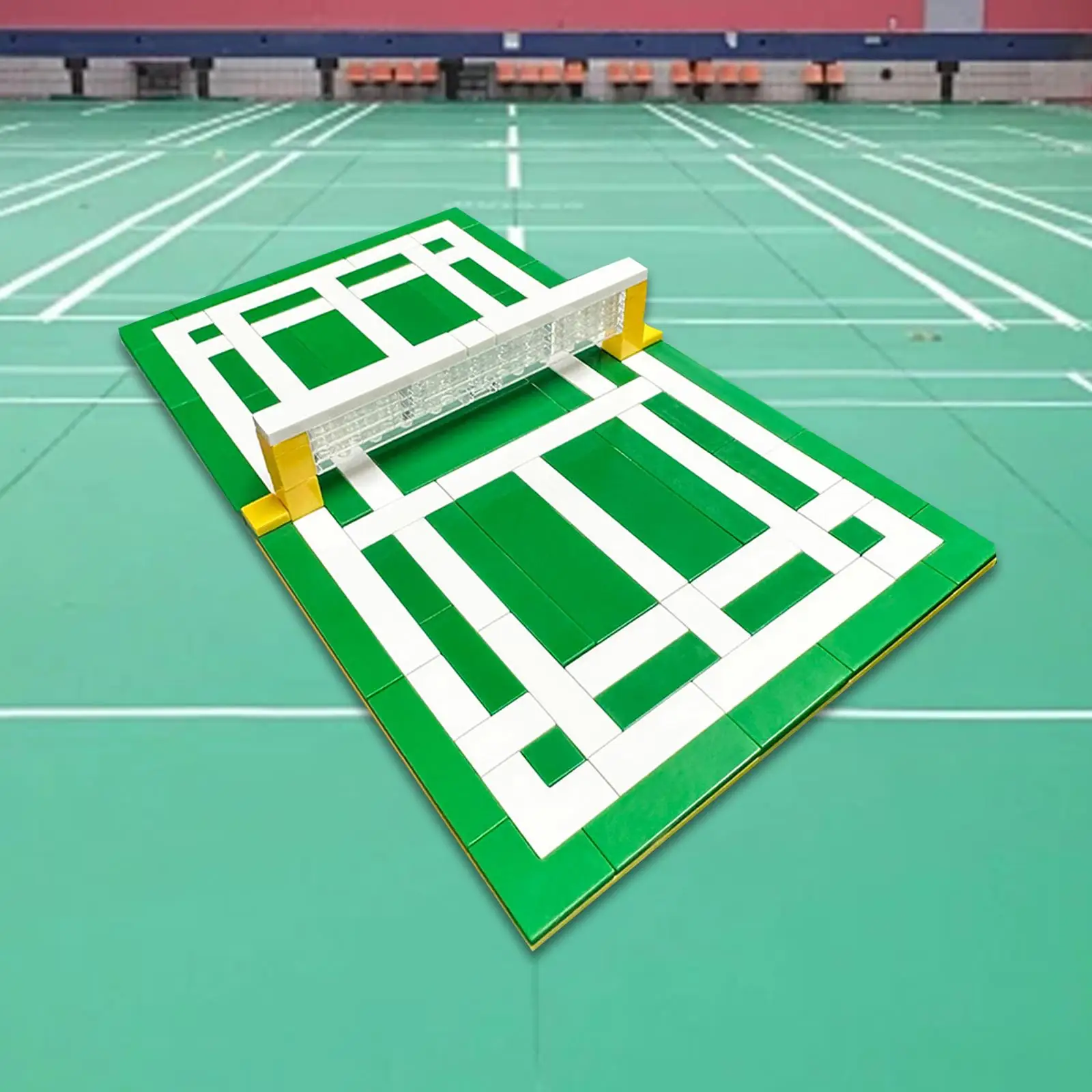 Badminton Court Model Material Package for Home Decorations Gift Living Room