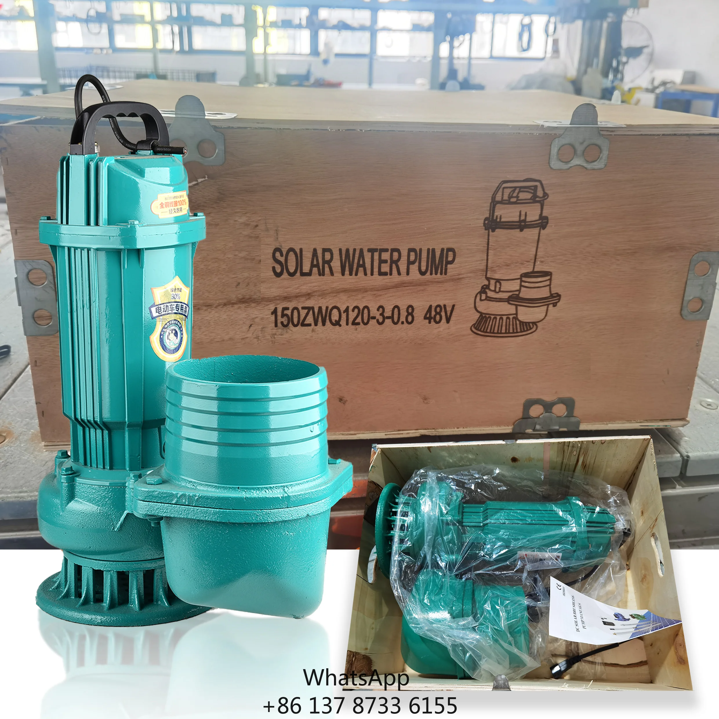 2026 6Inches 1300w Dc Brushless Aluminum Solar Powered Submersible Water Pump For Irrigation
