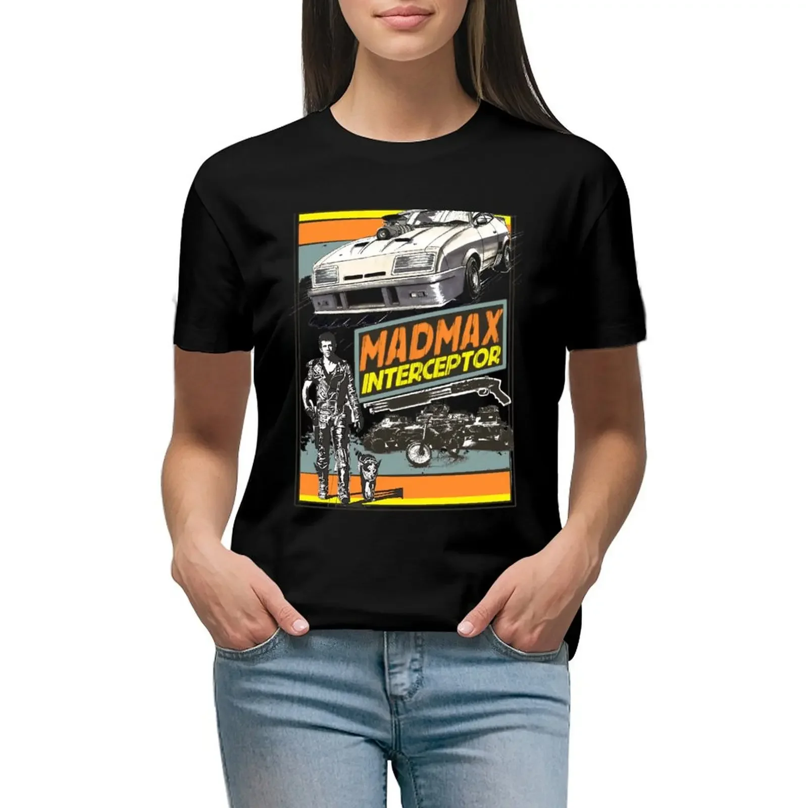 

Mad Max V8 Interceptor T-Shirt hippie clothes lady clothes vintage sweat t-shirts for Women pack