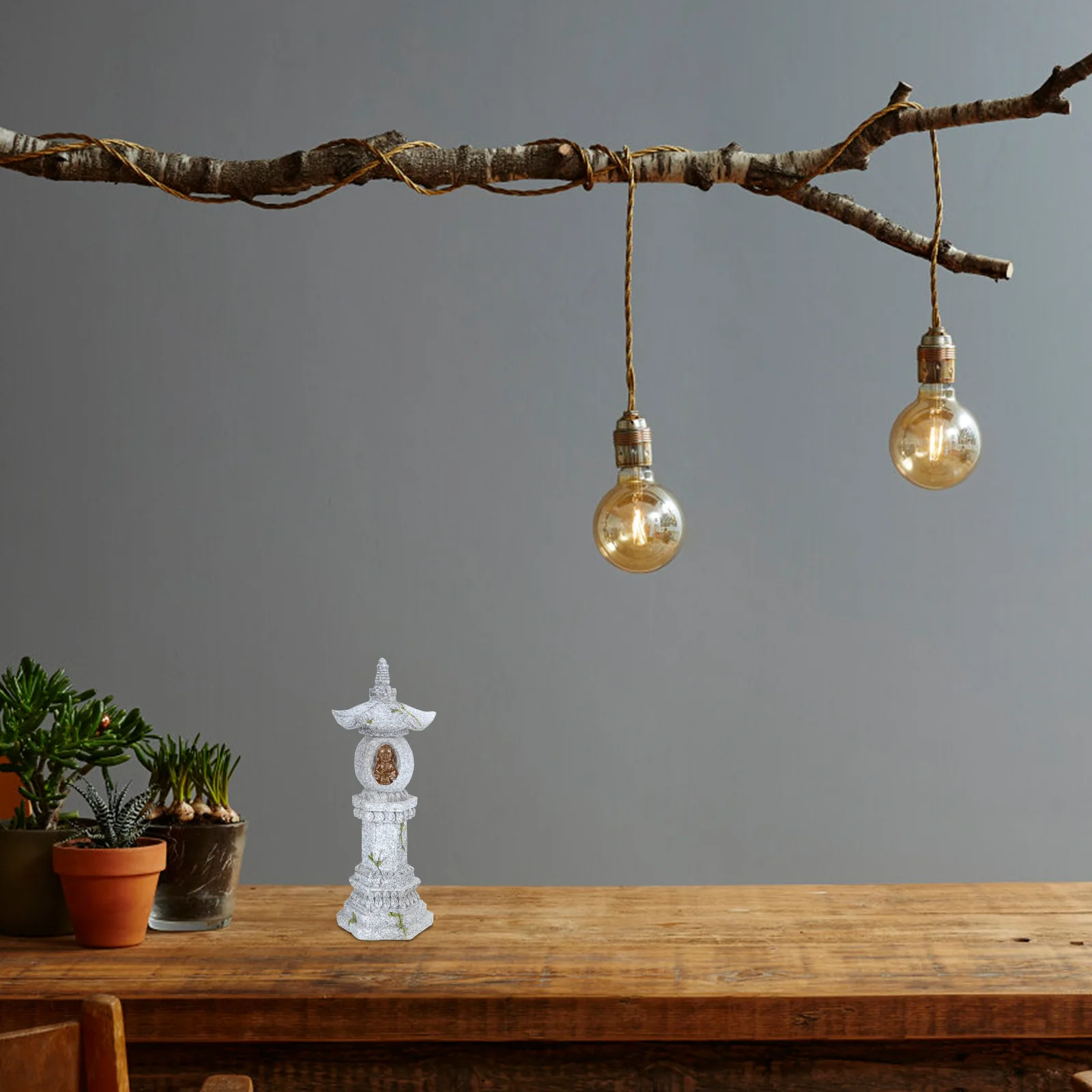 

Resin Buddha Pagoda Aquarium Adornment Zen Style Decoration Creative Resin Craft Fish Tank Decorative Home Decor