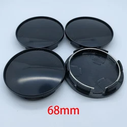 4Pcs/Set 68mm Universal Car Wheel Center Hub Caps Cover Kit Auto Accessories Durable ABS Plastic Car Styling Parts Accessories