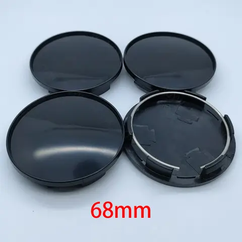 4 개/대 68mm 범용 자동차 휠 센터 허브 캡 커버 키트 자동차 액세서리 내구성 ABS 플라스틱 자동차 스타일링 부품 액세서리