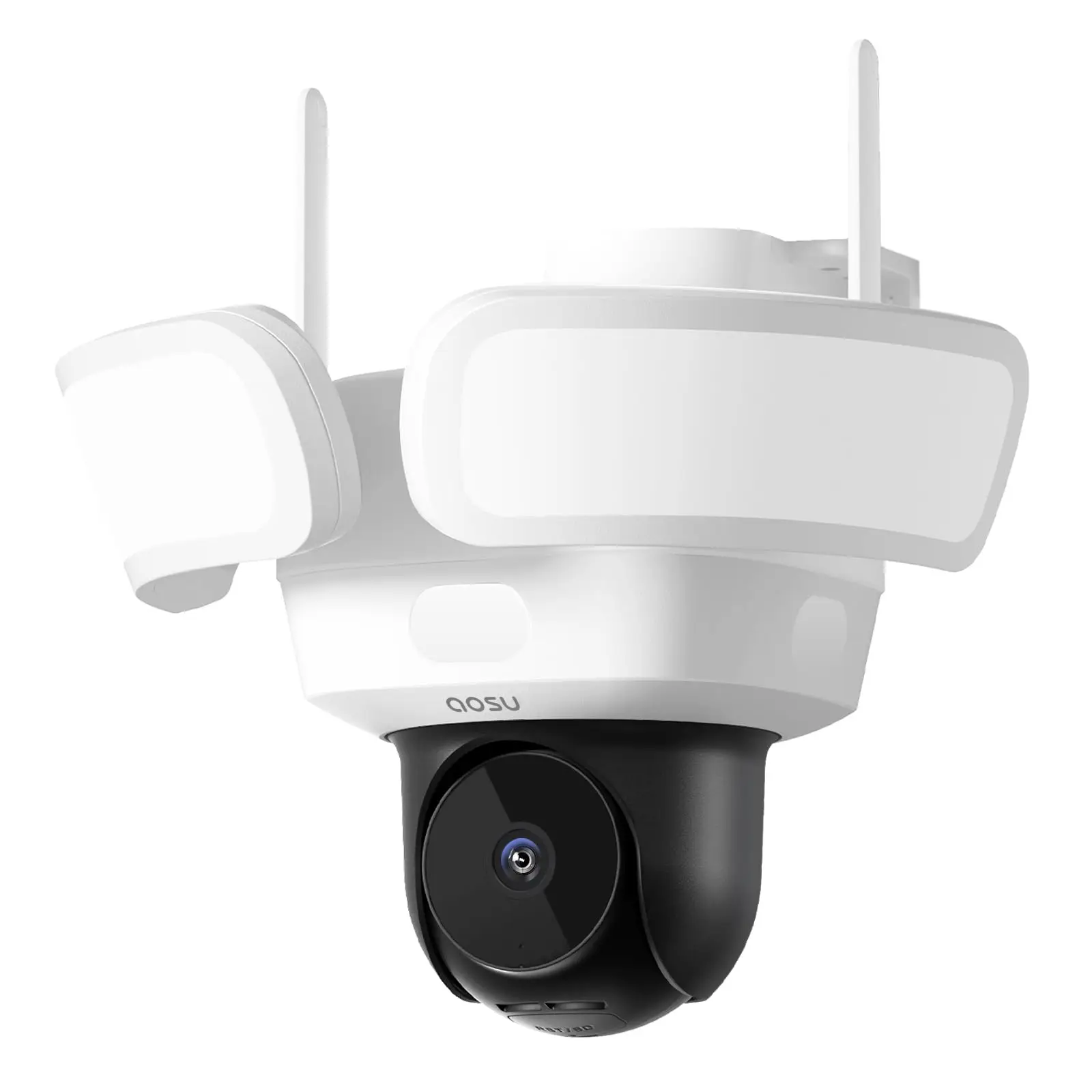 Erneuerte AOSU 3K UHD WLAN-Flutlichtkamera für den Außenbereich, Farbnachtsicht, drahtlose Sicherheitskamera, PIR-Erkennung, 2-Wege-Audio, CCTV-Kamera