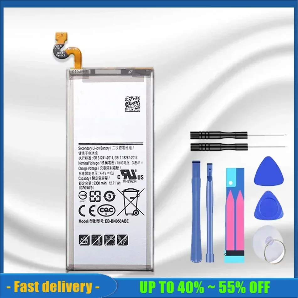 

EB-BN950ABE для Samsung Galaxy Note 8 Note8 N950 SM-N950F N950FD N950U/U1 N950W N950N N9500 3300 мАч аккумулятор мобильного телефона