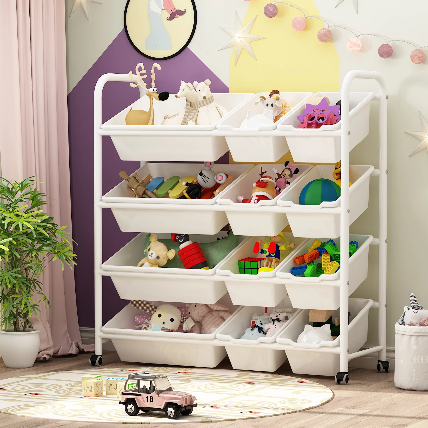 Multi-Layer Compartment Storage Box for Children Simple Toys Kindergarten Rack Neat and Orderly