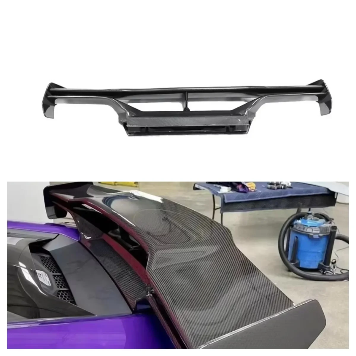 

Premium-Crafted FORLamborghini Huracan EVO LP610 LP580 Carbon Fiber Vorster STO Style GT Rear Spoiler Wing