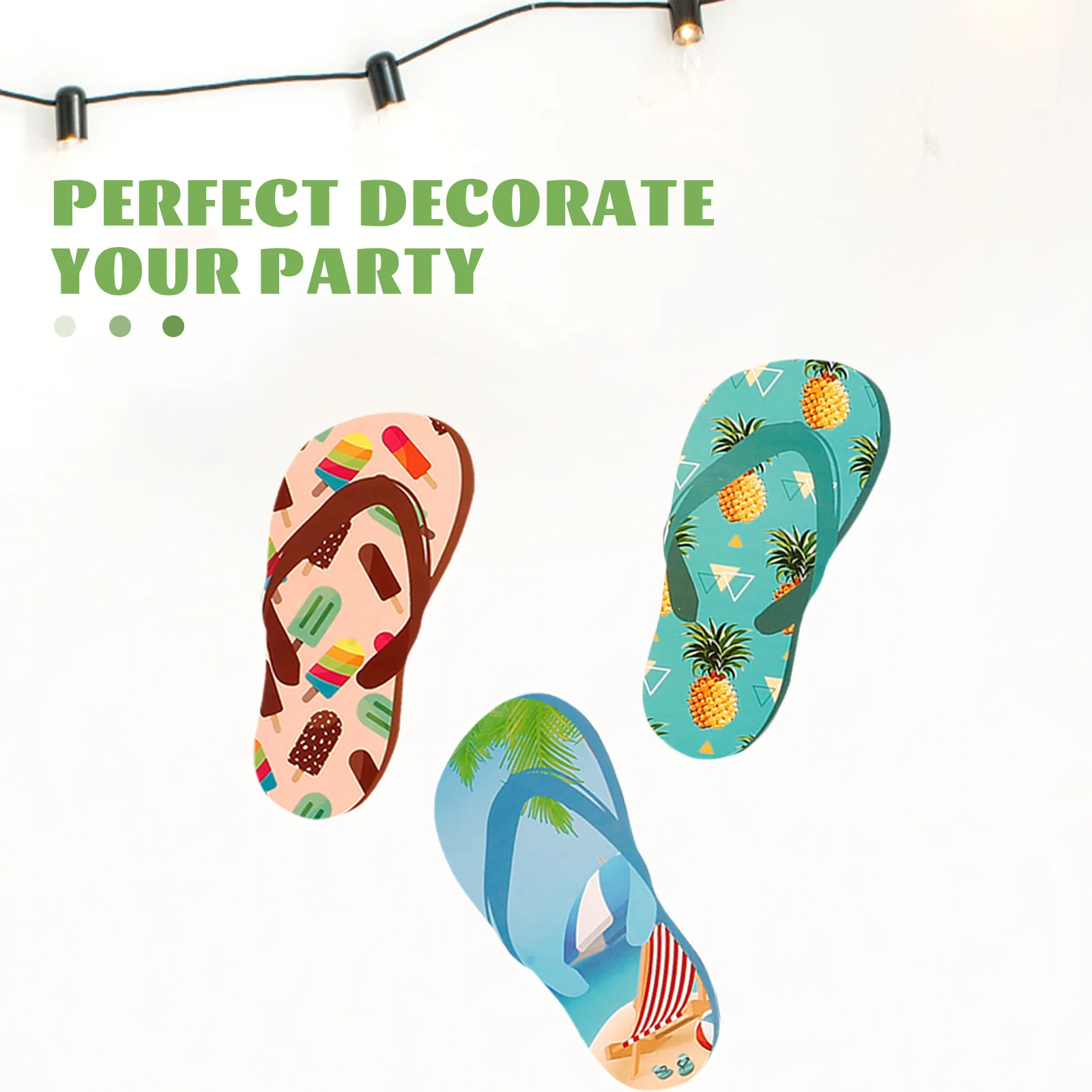 

1 Set Of Hawaiian Stickers Tropical Beach Theme Self-Adhesive Party Decorations Summer Bulletin Board Diy Wall Sticker Luggage