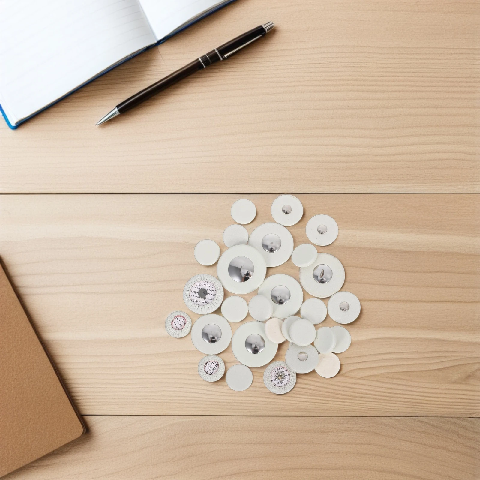 

28 Pcs Clarinet Pad Set Sound Hole Pads Woodwind Instrument Button Accessory Gasket White