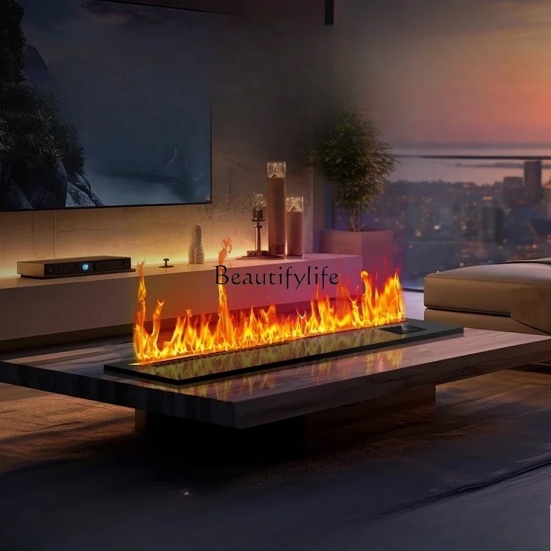 05Home fireplace core Embedded electronic TV cabinet Internet celebrity simulation flame humidifier decorative cabinet