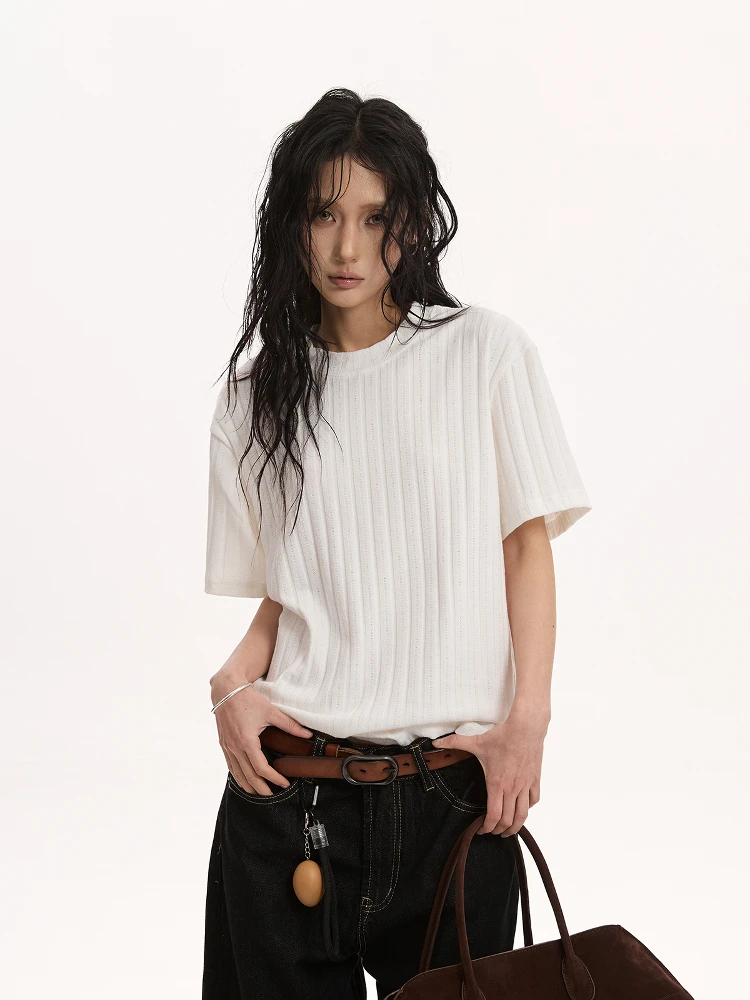 

АрДС круглая базовая футболка Ne ort Sve, женская повседневная универсальная удобная смесь полиэстера, хлопка и спандекса