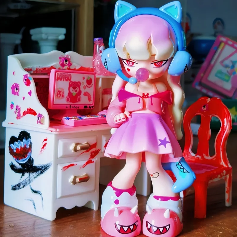 

Authentic Yandere Girls V2 Remove The Label Series Blind Box Y2K Style Kawaii Anime Figure Topdesk Custom Gift For Anime Fans