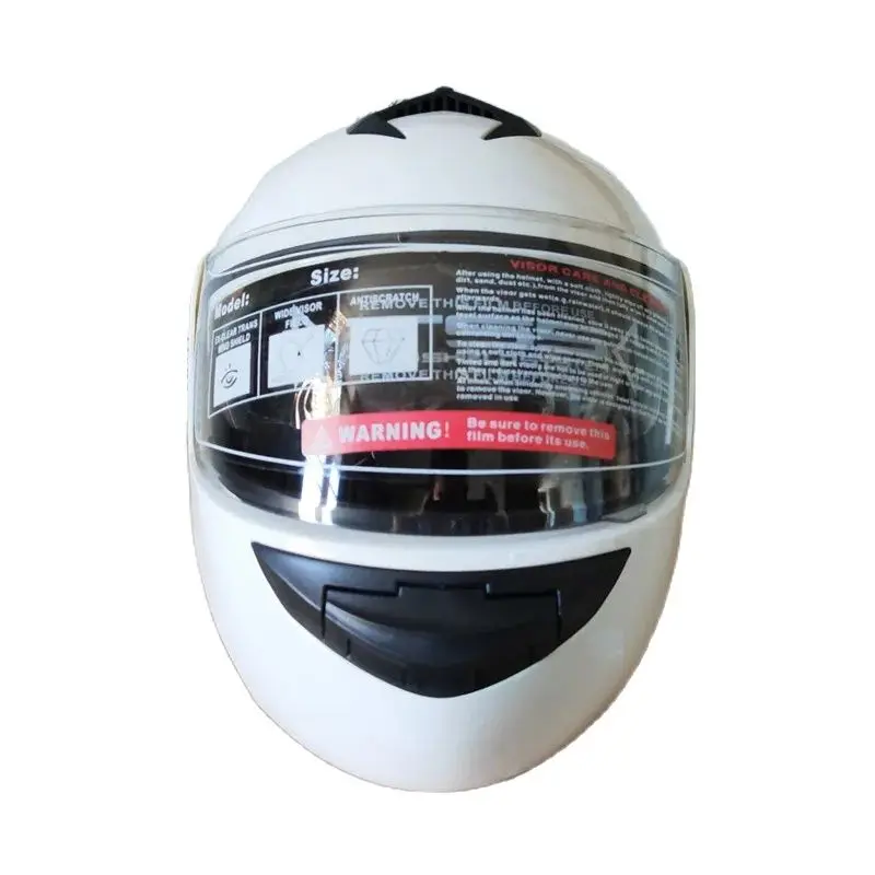 Flip Up Motorcycle Helmet Motocicleta Casco Helmets Motocross Racing Helmet M L Xl Gloss White