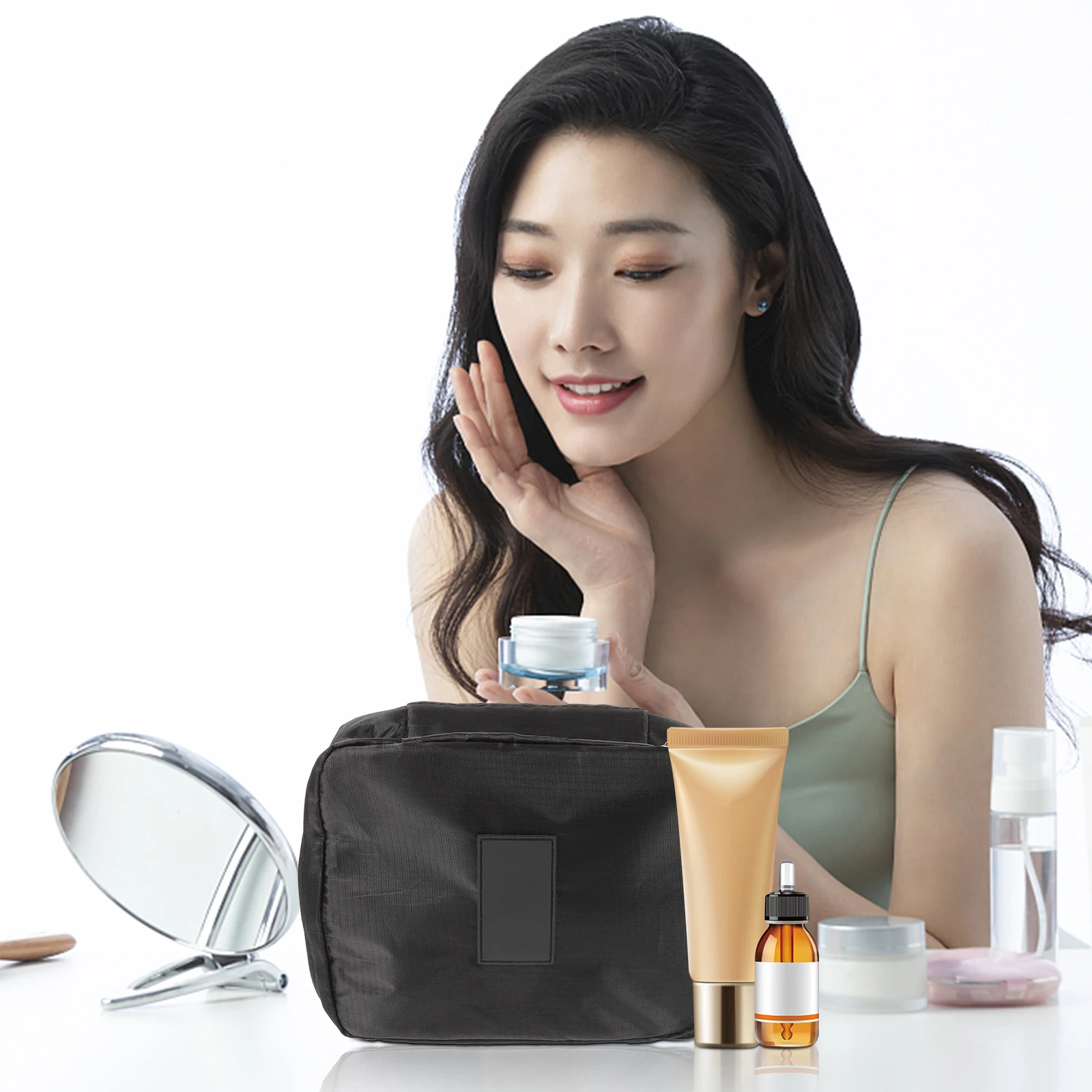 

Large Capacity Travel Storage Bag Toiletry Organizer Pouch Portable Makeup Tool Holder Lightweight Wash Bag For Tourism