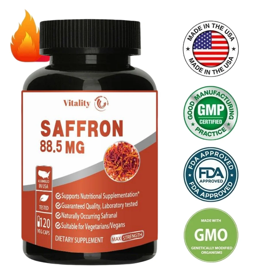 

Saffron capsules improve sleep quality, relieve stress and anxiety, enhance immunity, alleviate visual fatigue,and calm the mood