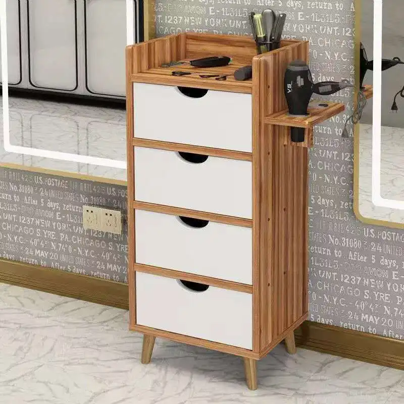 Portable Cart Trolly Beauty Salon Trolley Professional Wooden Lash Furniture Nails Dental Organizer Wheels Golden Auxiliary Hair