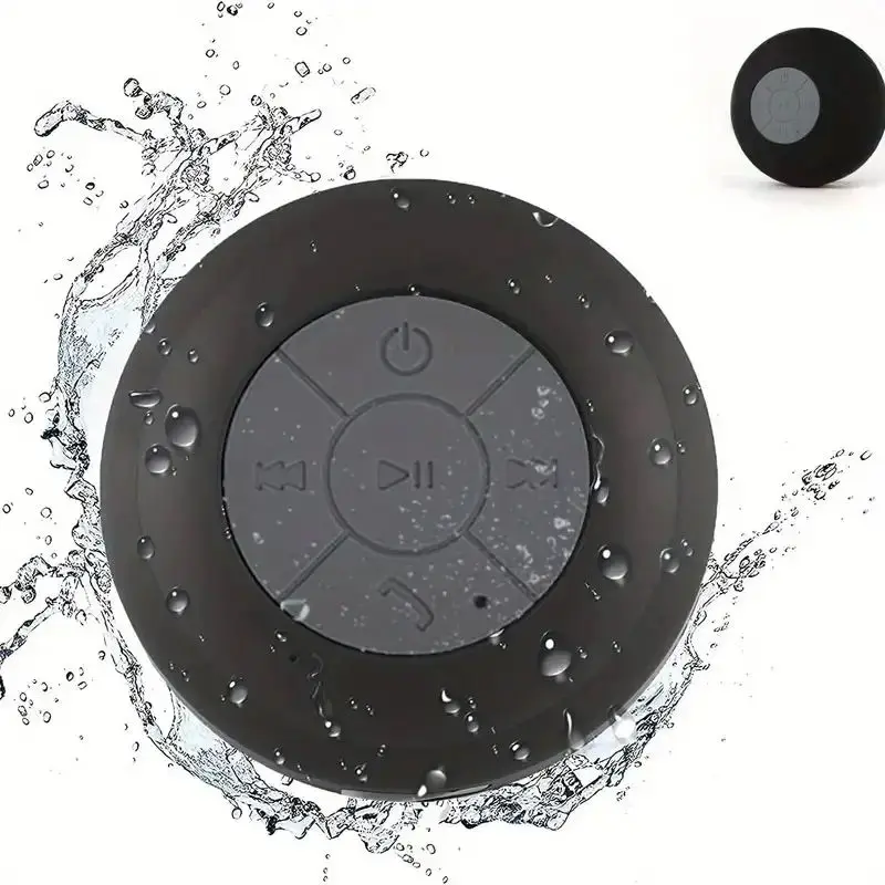 Family Portable Wireless Bluetooth Waterproof Suction Cup Small Speaker Car Bathroom Mobile Phone Listening to Music Stereo 4