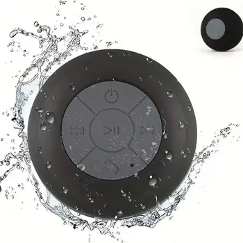 Family Portable Wireless Bluetooth Waterproof Suction Cup Small Speaker Car Bathroom Mobile Phone Listening to Music Stereo 4