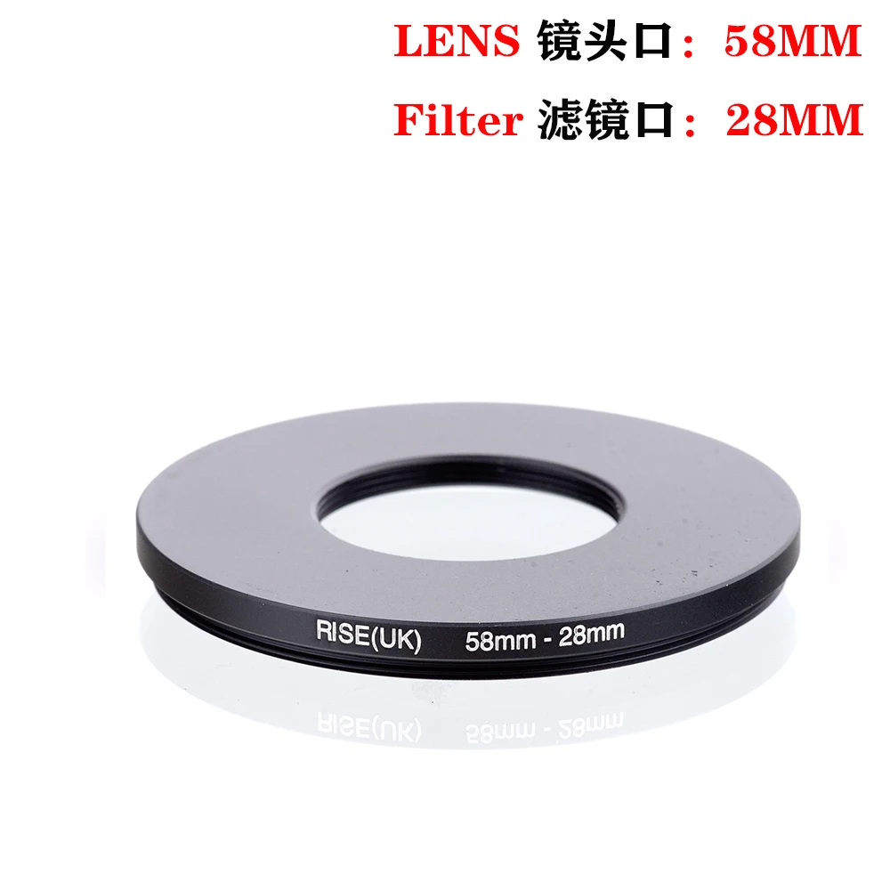 Metal Step down Ring Lens Adapter Filter Aluminum Ring Universal Lens 58-25/58-28/58-30/58mm-37mm/58-42/58-43/58-46/58-48mm