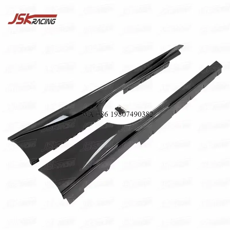 Wmwmnu for 488 GTB Spider Carbon Fiber Side Skirts 2015-2018 Jsk Style Plain Weave Body Kit Auto Accessories