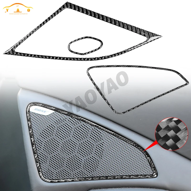 

Carbon Fiber For Corvette C7 2014-2019 Car Door Speakers Trim Sticker Car Interior Accessories