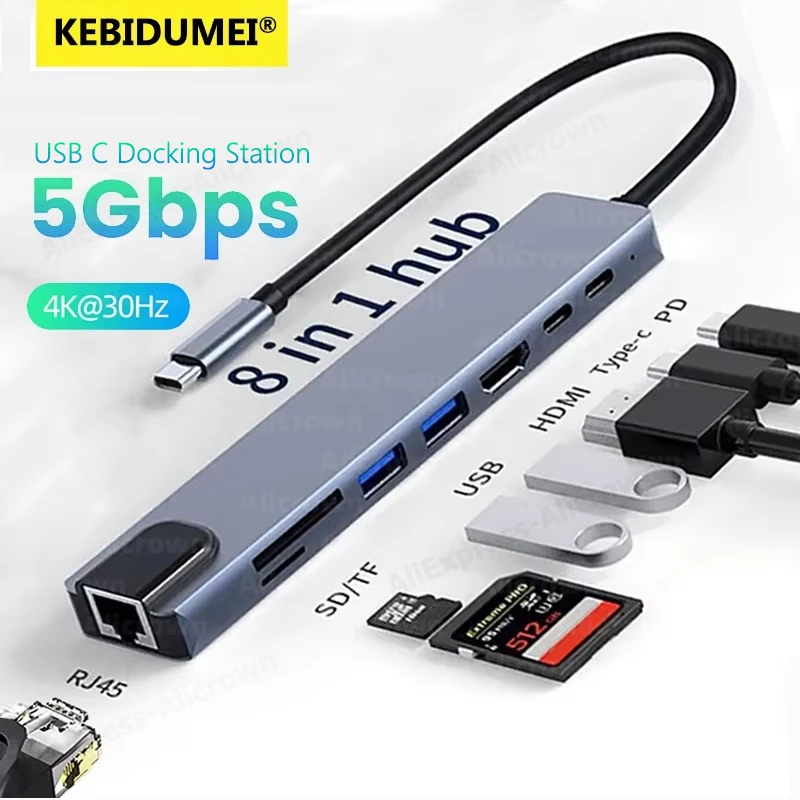 Usb C Hub 4K30Hz Do…