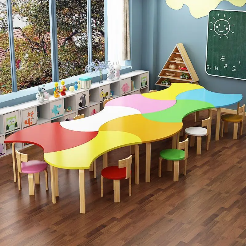 

Painting art table kindergarten training class combination tutoring class