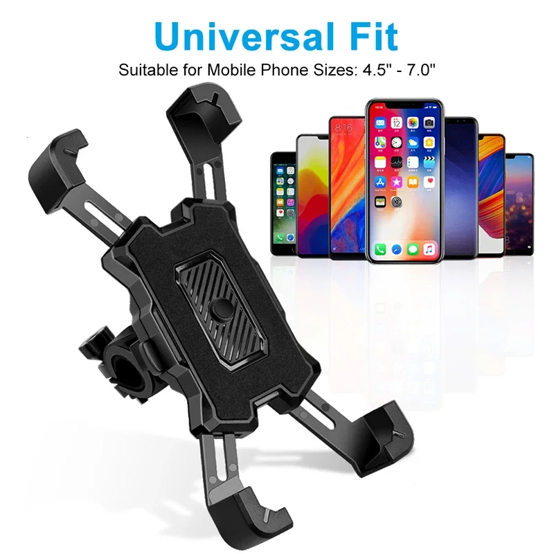 

"Motorcycle Bike Phone Holder Shock Absorber Phone Bracket Vibration Damper Self Lock Anti-shake Bicycle Handlebar Stem Holder "