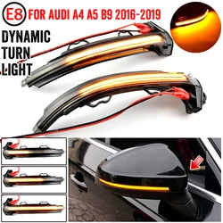 For Audi A4 S4 RS4 B9 2016-2019 A5 S5 RS5 Dynamic Turn Signal LED Light Side Wing Rearview Mirror Indicator Sequential Blinker