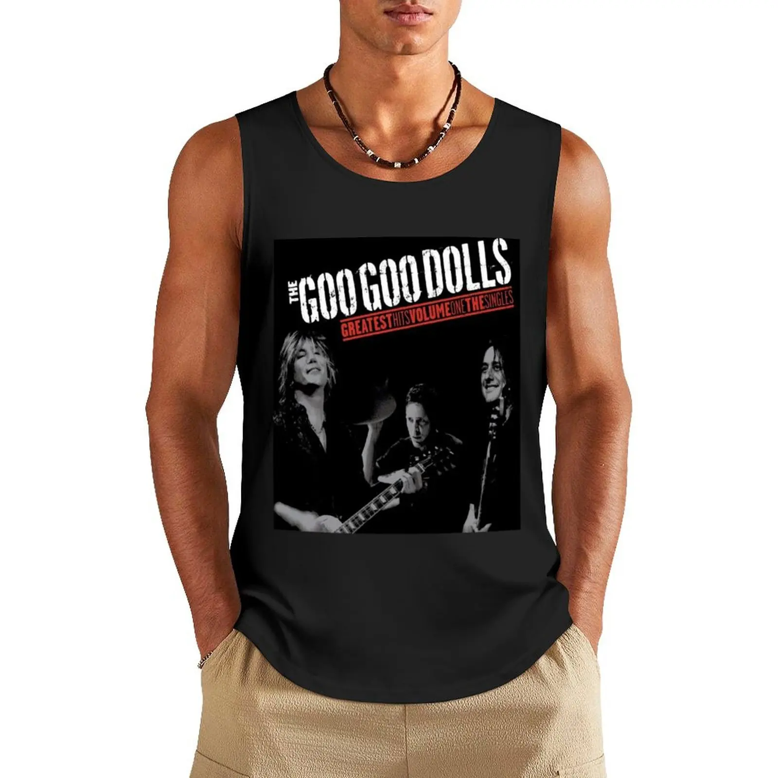 

the goo goo dolls iris lyrics Tank Top sleeveless shirt man gym T-shirt for fitness Body man