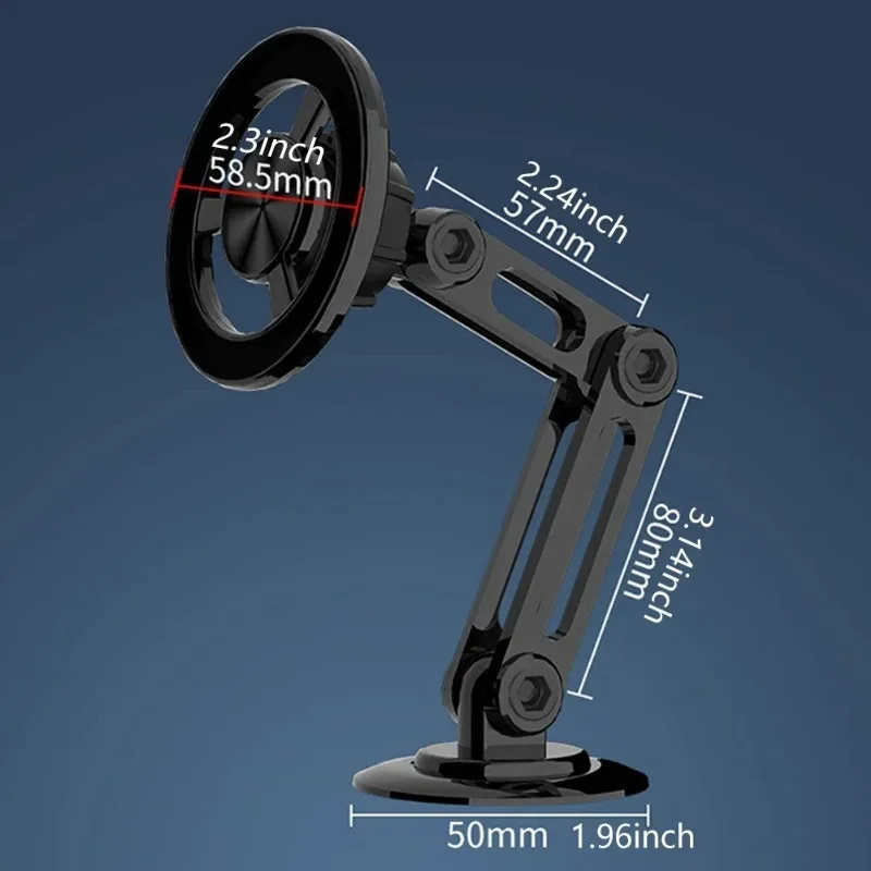 Cell Phone Holder Strong Suction  Cellphone Support Hands Free Car Navigation Stand Telescopic Foldable Automobile Parts