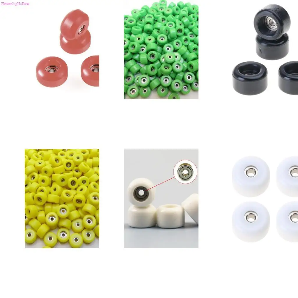 

D0JC 4 шт., мини-модель для пальцев, детали для скейтборда, подшипниковая палуба, колеса, металлический подшипник для грифа,