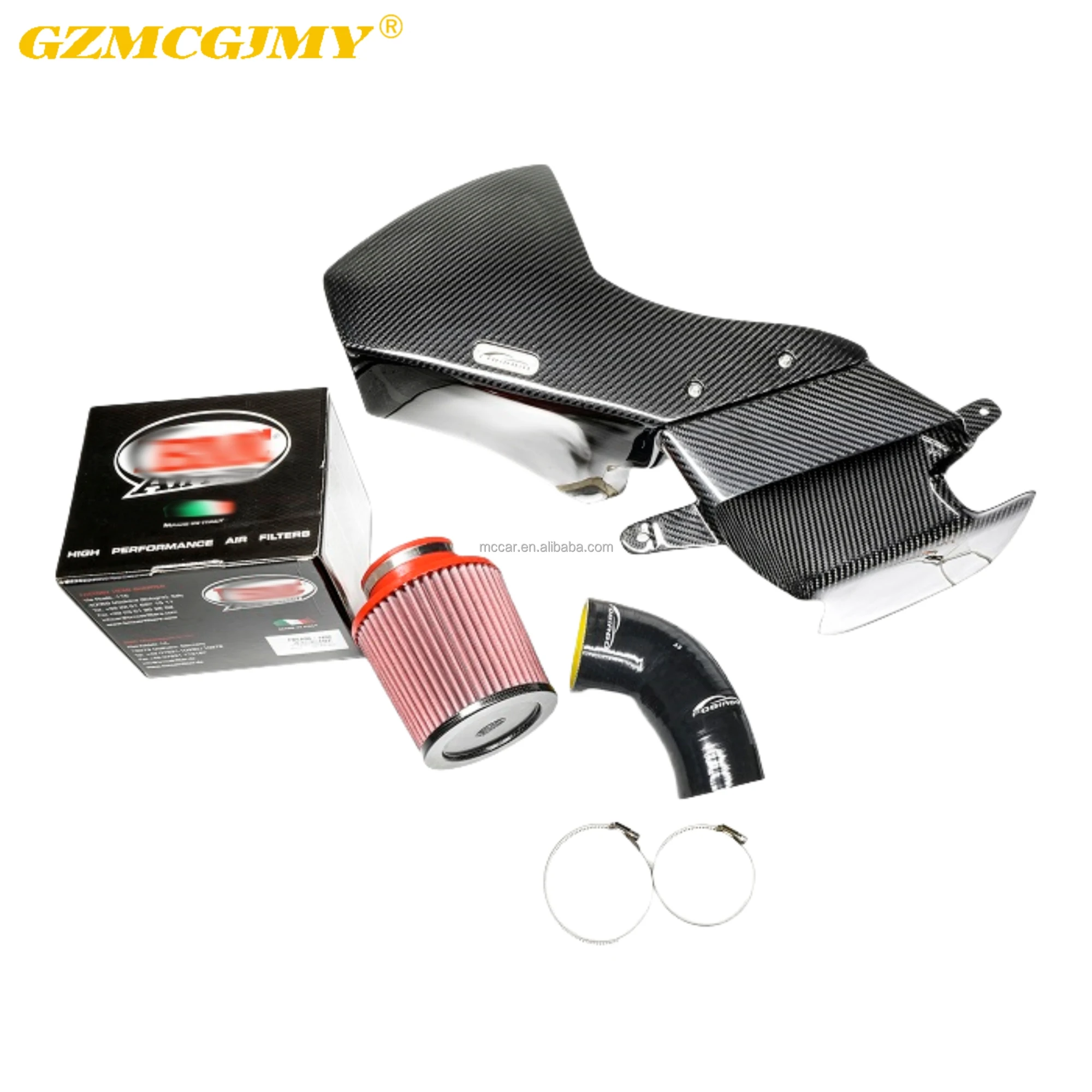 استجابة أسرع مشعب سحب الهواء الكربوني الجاف الحقيقي لأودي A4 A5 B8 2.0T 2009-2013 نسخة السباق نظام مدخل الهواء البارد