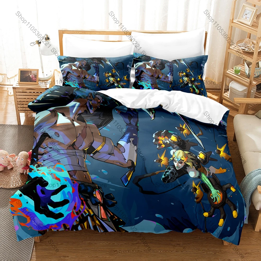 All Season Hades 2 3PCS Bedding Set Kawaii Pattern Duvet Cover Pillowcase Home Textile Bedroom Decor