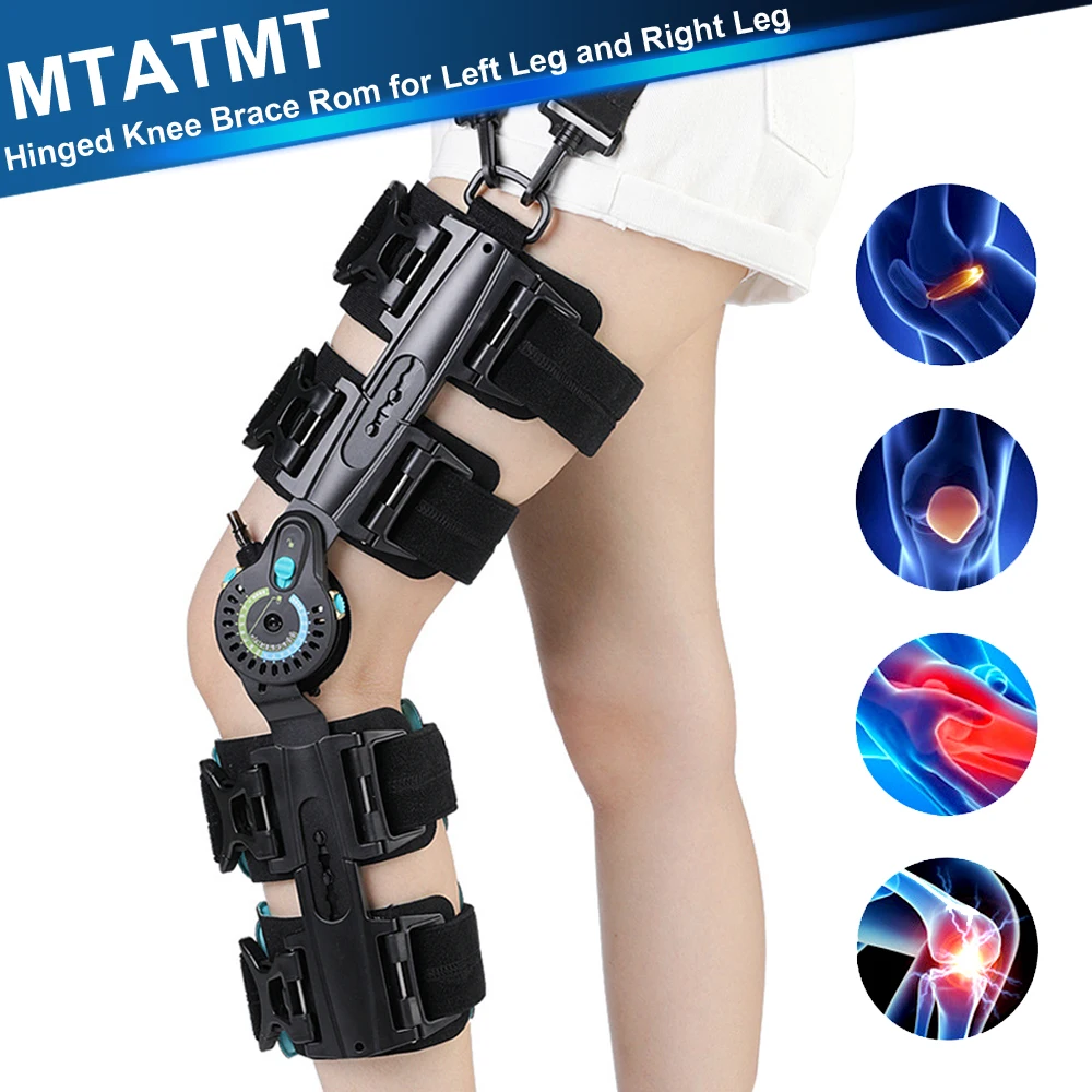 

Hinged Knee Brace ROM Knee Immobilizer Brace Leg Braces Orthopedic Patella Knee Brace Knee Immobilizer Brace Support Orthosis