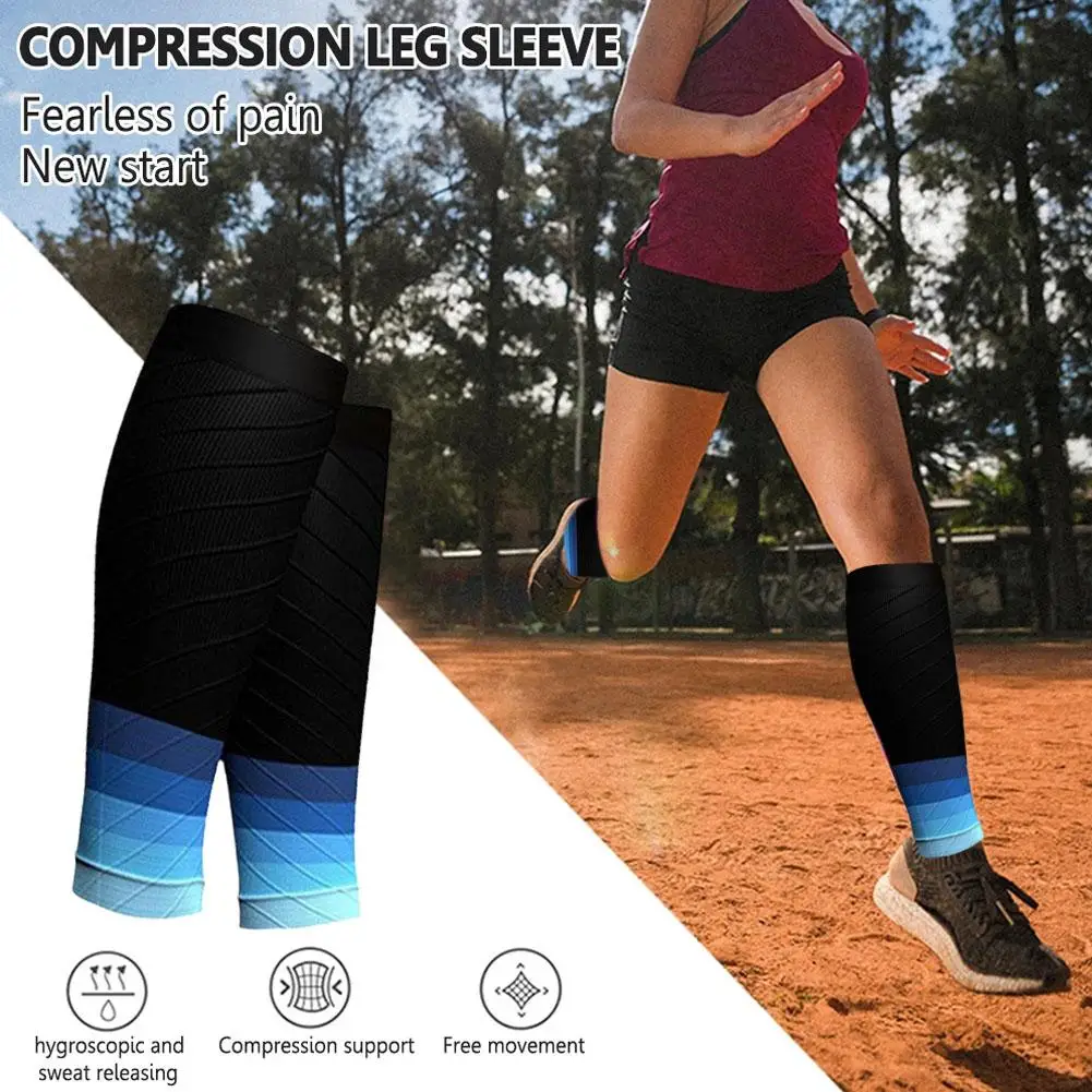 1pair Calf Compression Sleeves Running Leg Compression Sleeve 20-30mmhg Compression Socks For Shin Splint For Men Women K5n7