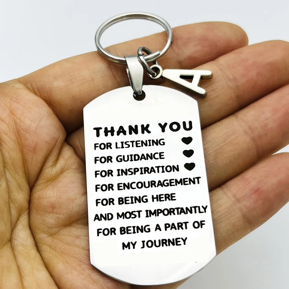 Thank You Gift Keychain for Mentor Boss Supervisor Teacher Leaving Going Away Retirement Keyring for Colleague Coworker