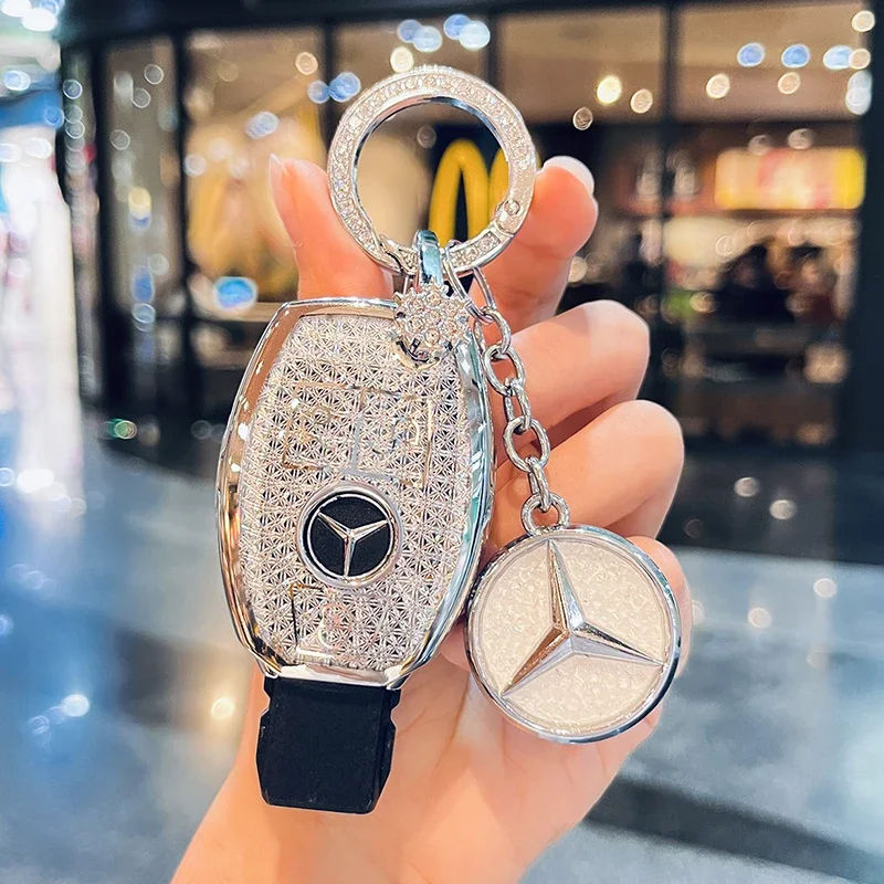 Fashion Car Key Case Cover For Mercedes Benz A B C E Class GLS GLA GLK GLC CLS CLA AMG W204 W205 W212 W463 W176 Keychain Fob