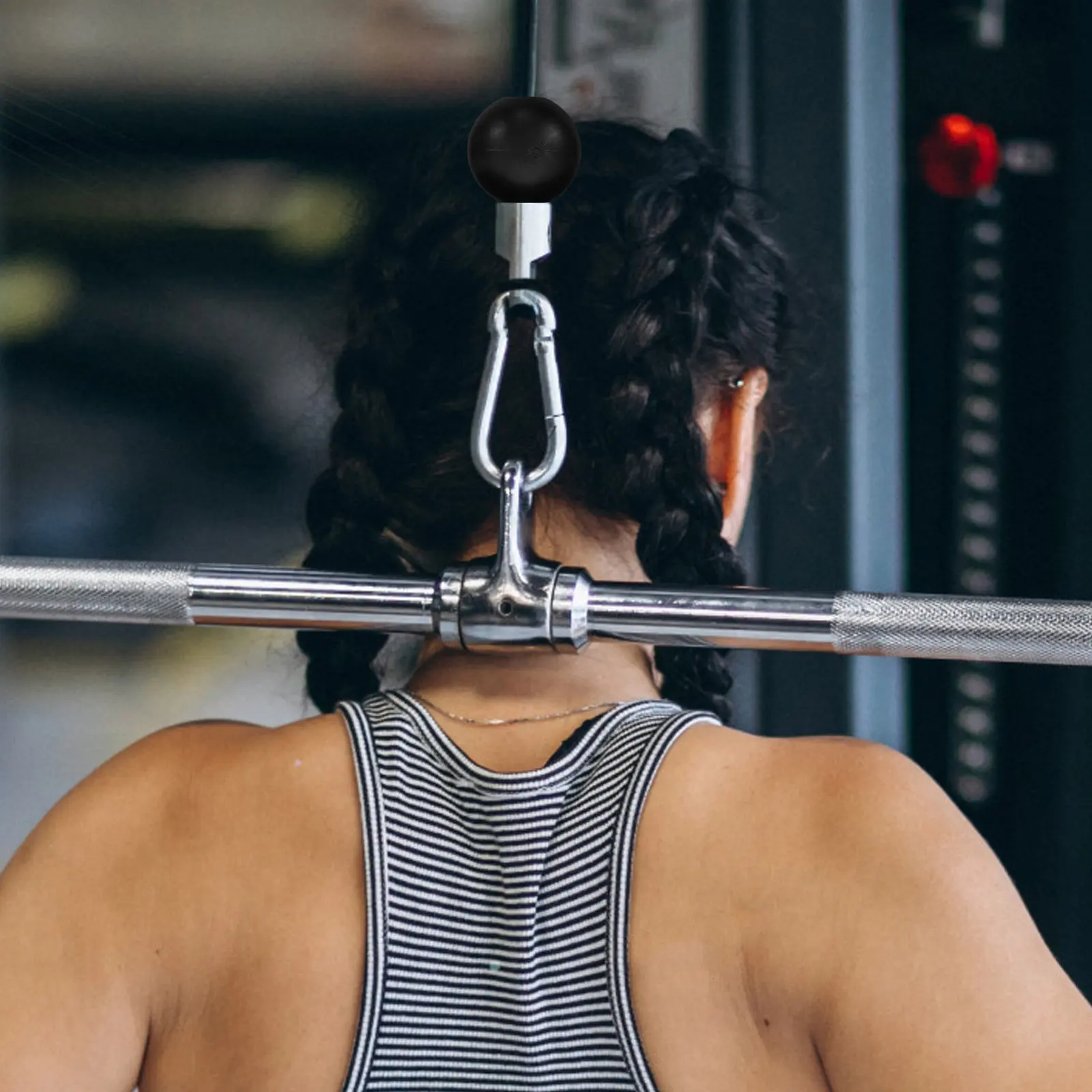 10Pcs Cable End Stoppers Fitness Pulley Accessories Universal Gym Machine Cable Connector Prevents Slip Secure Fit for Weight