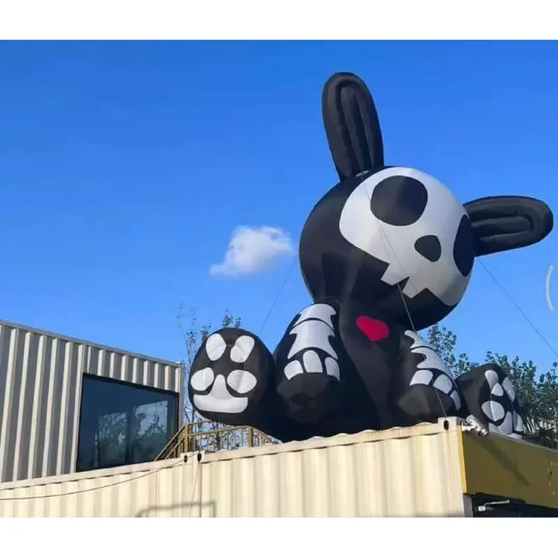 Crazy Holiday Party Large Ghost Inflatable Skeleton Rabbit for Halloween Stage Decoration