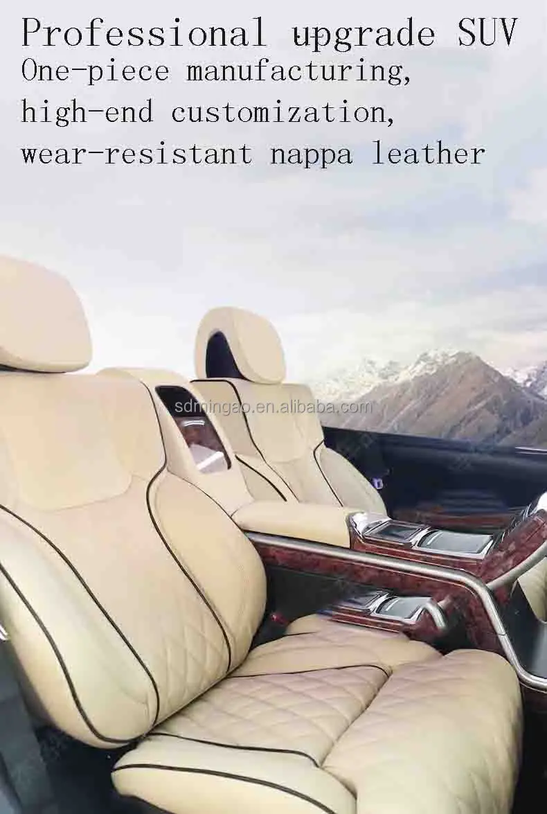 Luxury Power Seat With MPV Adjustable Electric Seat Customized Logo Leather Car Seats Sex Bed Land Cruiser Bling Bling Crystal